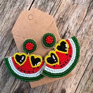 Watermelon earrings